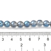 Transparent Electroplate Glass Beads Strands GLAA-T032-T8mm-C03-4