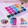 Pandahall 640Pcs 24 Styles Transparent Acrylic Beads TACR-TA0001-24-15