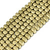 Electroplate Non-magnetic Synthetic Hematite Beads Strands G-S352-66A-01-1