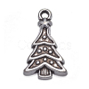 Antique Silver Plated Tibetan Style Zinc Alloy Christmas Tree Pendants X-A0307Y-1