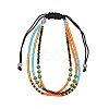 Glass Seed Beads Multi-strand Bracelets for Women PW-WGCDC20-01-1