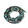 Natural Chrysocolla and Lapis Lazuli Beads Strands G-P542-A03-02-3