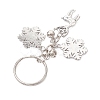 Alloy with Cubic Zirconia  Keychain KEYC-JKC00864-4