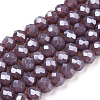 Electroplate Glass Beads Strands EGLA-A034-P2mm-A01-1