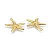 Brass Starfish/Sea Stars Pendants X-KK-L134-11G-2