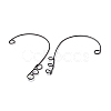 316 Stainless Steel Ear Cuff Findings STAS-H148-01B-2