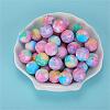 Printed Round Silicone Focal Beads SI-JX0056A-31-6