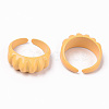 Spray Painted Alloy Cuff Rings RJEW-T011-33C-RS-2