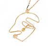 Brass Pendant Necklaces NJEW-JN02460-3