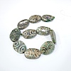 Tibetan Style 4-Eye dZi Beads Strands TDZI-K003-02B-2