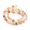 Natural Yellow Hematoid Quartz/Golden Healer Quartz Beads Strands G-K323-10-3