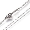 304 Stainless Steel Double Layer Necklaces NJEW-I240-03-5