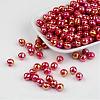 Faceted Colorful Eco-Friendly Poly Styrene Acrylic Round Beads SACR-K001-6mm-6-2