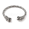 Viking 304 Stainless Steel Open Cuff Bangles for Men BJEW-U001-07I-G-2