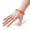 4Pcs 4 Color Acrylic Curved Tube Stretch Bracelets Set for Women BJEW-JB09305-02-3