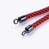 Nylon Twisted Cord Bracelet Making MAK-F018-01B-RS-4