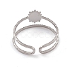 304 Stainless Steel Cuff Rings RJEW-G285-66P-3