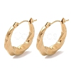 Twist 201 Stainless Steel Half Hoop Earrings for Women EJEW-G385-21G-1