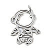 Non-Tarnish 304 Stainless Steel Pendants STAS-C097-69P-1