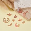 10Pcs 10 Style Alloy Enamel Pendants & Connector Charms ENAM-YW0003-08-5