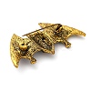 Zinc Alloy Rhinestone Halloween Bat Brooch JEWB-I033-03B-2