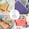 Clear Acrylic Soap Stamps DIY-WH0477-001-3