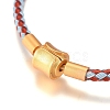 Braided Stainless Steel Wire European Style Bracelets Making AJEW-D047-02B-G-5