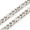 304 Stainless Steel Figaro Chains Eyeglasses Chains AJEW-EH00348-01-4