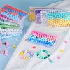 80Pcs 4 Style Round Silicone Focal Beads SIL-SZ0001-22F-6