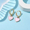 Heart Alloy Enamel Dangle Earrings EJEW-JE05819-2