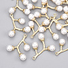 ABS Plastic Imitation Pearl Pendants KK-S348-229-1