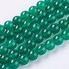Natural Agate Beads Strands X-G-G583-8mm-11-1