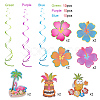 Spiral PVC Ornaments Party Scene Layout AJEW-PH0016-11-3