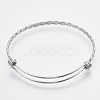 Adjustable 304 Stainless Steel Expandable Bangle Making BJEW-R306-01-2
