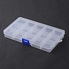 Stationary 15 Compartments Rectangle Plastic Bead Storage Containers CON-M005-02-1
