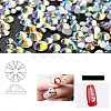 Glass AB Colour Flat Back Rhinestone Nail Art Decoration Accessories MRMJ-P002-12-A-2