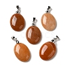 Natural Red Aventurine Pendants G-Z055-03P-10-1