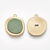 Smooth Surface Spray Painted Alloy Pendants X-PALLOY-T067-24A-2