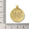 Brass Micro Pave Cubic Zirconia Pendants KK-Z042-26G-01-3