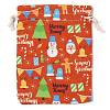 Christmas Theme Cloth Printed Storage Bags ABAG-F010-02B-03-1