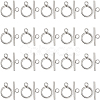 SUNNYCLUE 40Pcs 304 Stainless Steel Ring Toggle Clasps STAS-SC0007-42B-1