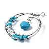 Synthetic Turquoise Big Pendants G-Q997-001C-S-2