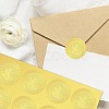 34 Sheets Self Adhesive Gold Foil Embossed Stickers DIY-WH0509-007-6