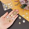 CHGCRAFT 24Pcs 201 Stainless Steel Pendants STAS-CA0001-40-3