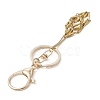 04 Stainless Steel Braided Macrame Pouch Empty Stone Holder for Keychain KEYC-JKC00530-01-2