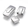 304 Stainless Steel Bayonet Clasps STAS-G143-24P-3