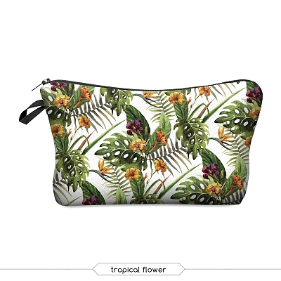 Leaf Pattern Polyester Waterpoof Makeup Storage Bag PW-WG6F8DA-06-1