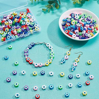 SUPERFINDINGS 320Pcs 8 Colors  Handmade Polymer Clay Beads CLAY-FH0001-17-1