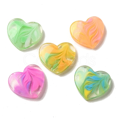 Gradient Color Transparent Resin Decoden Cabochons RESI-D008-06A-1