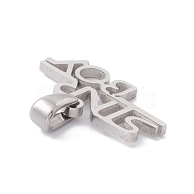 Non-Tarnish 304 Stainless Steel Charms STAS-G284-07P-1